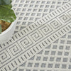 Nourison Elwood ELW05 Ivory/Slate Area Rug Corner Image