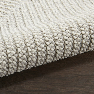 Nourison Elwood ELW06 Grey/Ivory Area Rug Corner Image