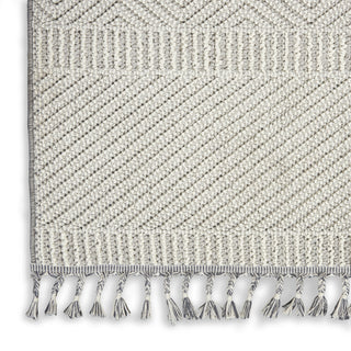 Nourison Elwood ELW06 Grey/Ivory Area Rug Texture Image