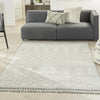 Nourison Elwood ELW06 Grey/Ivory Area Rug Corner Image