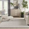 Nourison Elwood ELW06 Grey/Ivory Area Rug Room Image Feature