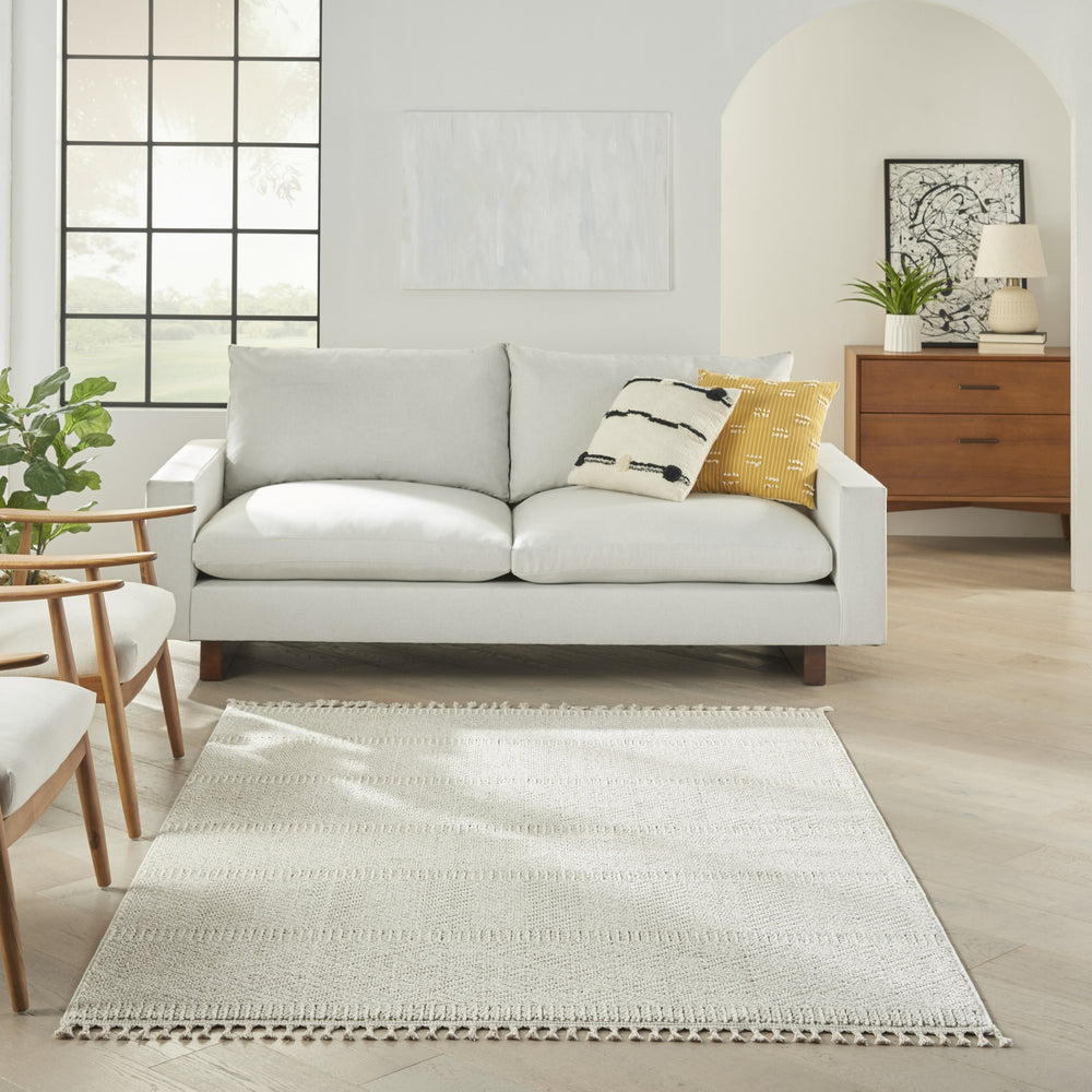 Nourison Elwood ELW06 Ivory Area Rug Room Image Feature