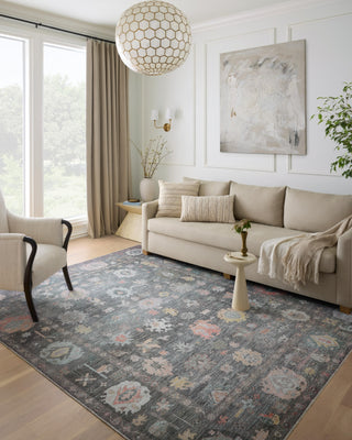 Loloi Elysium ELY-03 Charcoal/Multi Area Rug Lifestyle Image Feature