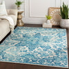 Livabliss Elaziz ELZ-2342 Blue Area Rug Room Scene Feature