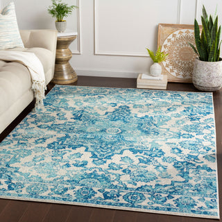 Livabliss Elaziz ELZ-2342 Blue Area Rug Room Scene Feature