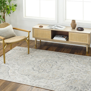 Surya Elaziz ELZ-2371 Light Grey Area Rug Room Scene Feature