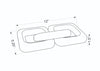 Surya Sherman EMH-001 Metallic-Silver Line Drawing