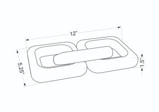 Surya Sherman EMH-001 Metallic-Silver Line Drawing