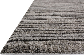 Loloi Emory EB-02 Grey / Black Area Rug Round Image