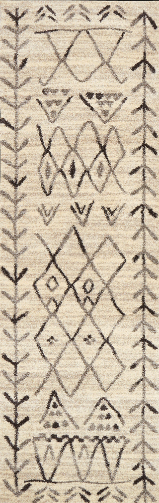 Loloi Emory EB-09 Heather Gray / Black Area Rug Runner Image