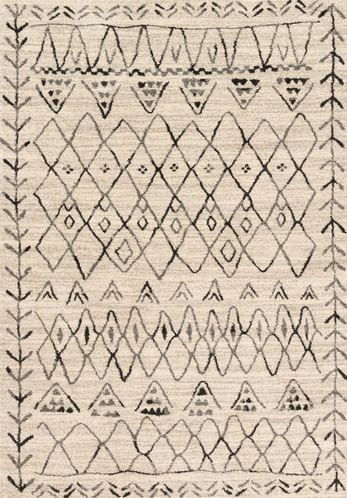 Loloi Emory EB-09 Heather Gray / Black Area Rug main image