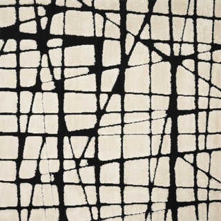 Loloi Enchant EN-29 White/Black Area Rug Corner Image