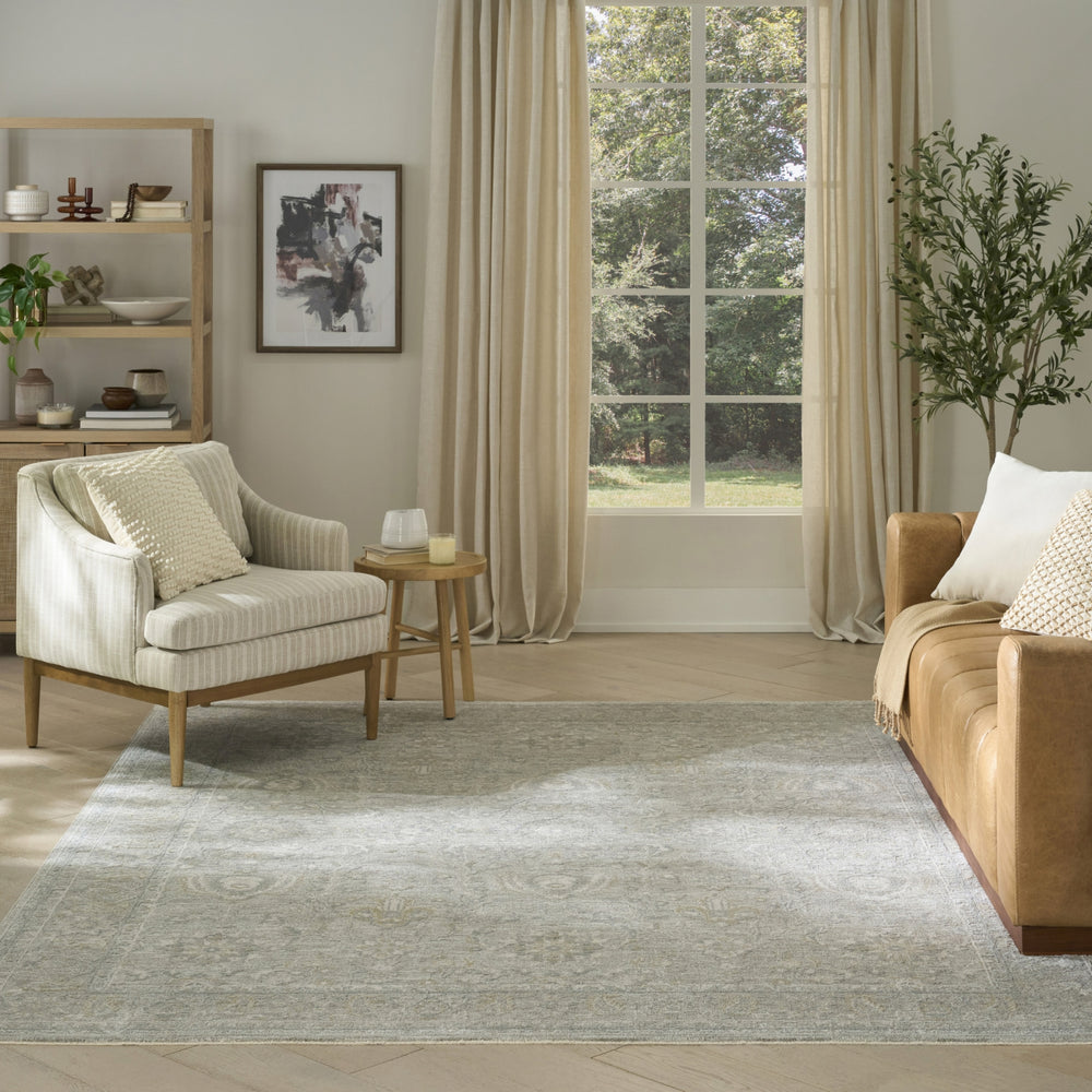 Nourison Enriched ENR02 Grey Area Rug Room Image Feature
