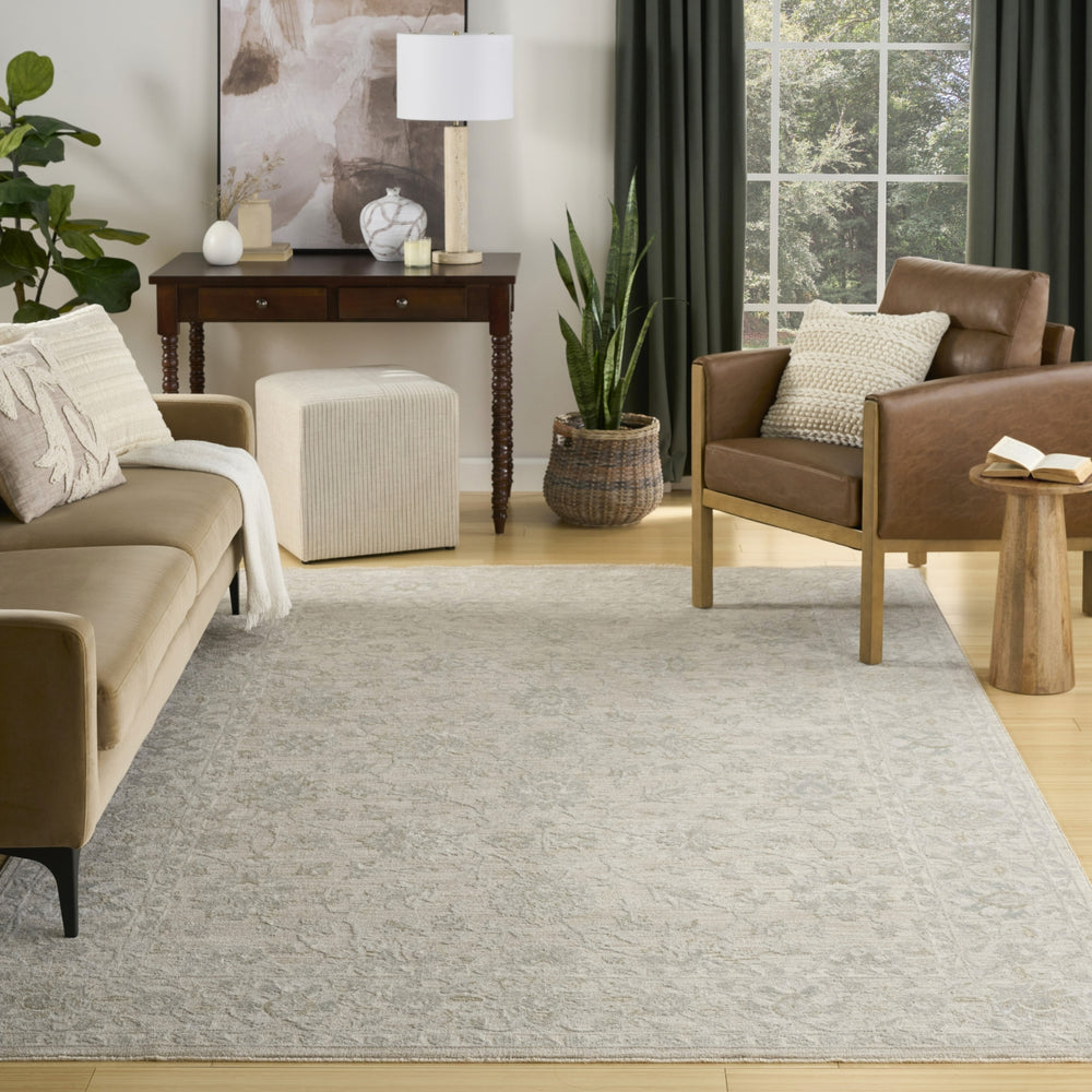 Nourison Enriched ENR03 Cream Area Rug Room Image Feature