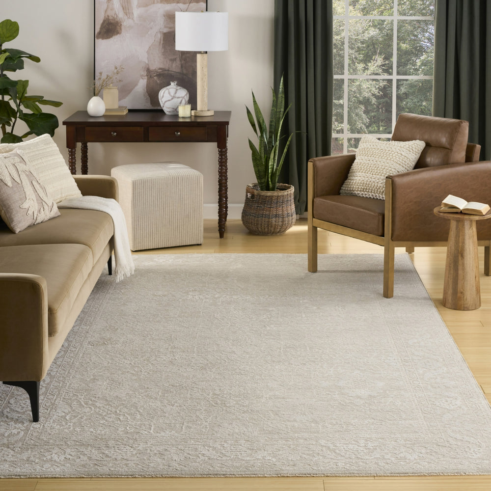 Nourison Enriched ENR05 Cream Area Rug Room Image Feature