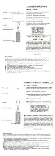 Surya Esben ESB-001 Lamp Assembly