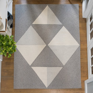 Colonial Mills Luxury Essence Dashed Grey Area Rug