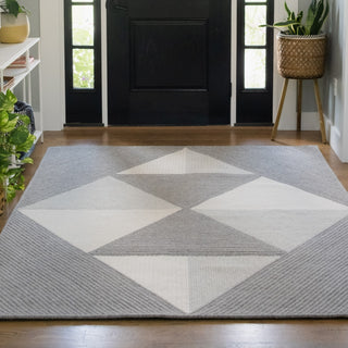 Colonial Mills Luxury Essence Dashed Grey Area Rug