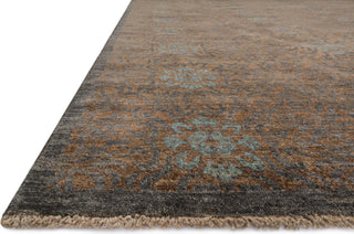 Loloi Essex EQ-02 Tobacco/Charcoal Area Rug Corner