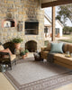 Loloi Easton ESN-01 Coffee / Dove Area Rug Lifestyle Image Feature