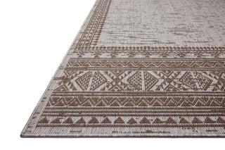 Loloi Easton ESN-01 Coffee / Dove Area Rug Corner Image