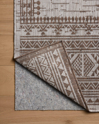 Loloi Easton ESN-01 Coffee / Dove Area Rug Backing Image