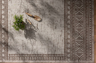 Loloi Easton ESN-01 Coffee / Dove Area Rug Lifestyle Image Feature