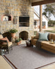 Loloi Easton ESN-02 Dove / Coffee Area Rug Lifestyle Image Feature