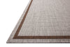 Loloi Easton ESN-02 Dove / Coffee Area Rug Corner Image