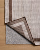 Loloi Easton ESN-02 Dove / Coffee Area Rug Backing Image