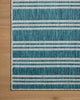Loloi Easton ESN-04 Teal / Fog Area Rug Corner Image