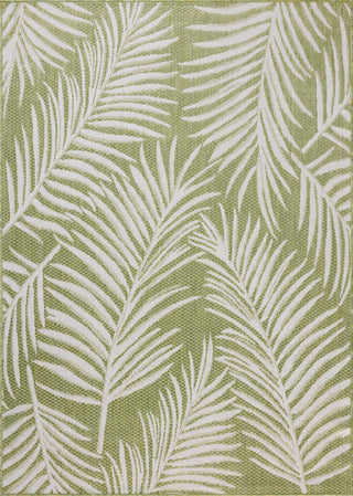 Loloi Easton ESN-06 Ivory / Green Area Rug Reverse Side