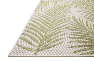 Loloi Easton ESN-06 Ivory / Green Area Rug Corner Image