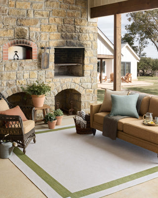 Loloi Easton ESN-07 Green / Ivory Area Rug Lifestyle Image Feature