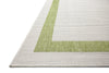 Loloi Easton ESN-07 Green / Ivory Area Rug Corner Image