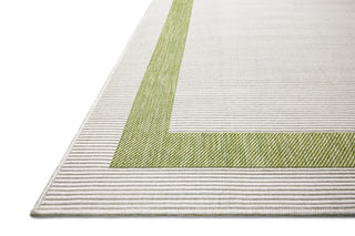 Loloi Easton ESN-07 Green / Ivory Area Rug Corner Image