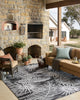 Loloi Easton ESN-09 Ivory / Onyx Area Rug Lifestyle Image Feature