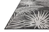 Loloi Easton ESN-09 Ivory / Onyx Area Rug Corner Image