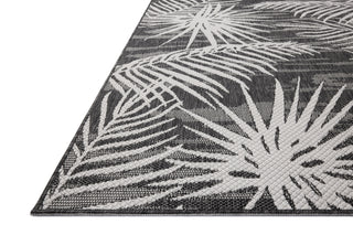 Loloi Easton ESN-09 Ivory / Onyx Area Rug Corner Image