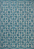 Loloi Easton ESN-10 Fog / Teal Area Rug Reverse Side
