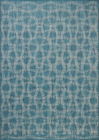 Loloi Easton ESN-10 Fog / Teal Area Rug Reverse Side