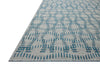 Loloi Easton ESN-10 Fog / Teal Area Rug Corner Image