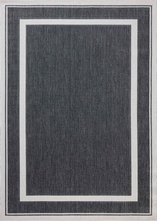 Loloi Easton ESN-11 Onyx / Ivory Area Rug Reverse Side