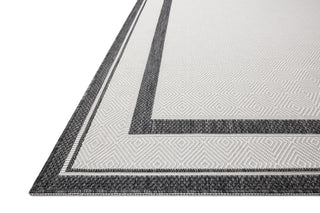 Loloi Easton ESN-11 Onyx / Ivory Area Rug Corner Image