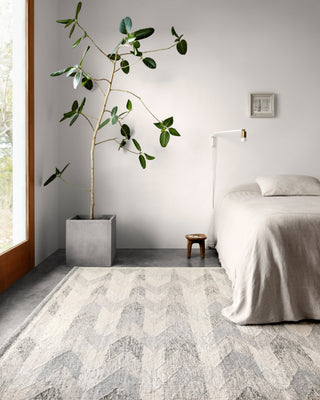 Loloi Evelina EVE-02 Pewter/Silver Area Rug Lifestyle Image Feature