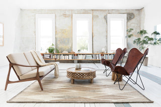 Loloi Evelina EVE-04 Taupe/Bark Area Rug Lifestyle Image Feature