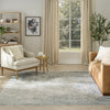 Nourison Envy EVV01 Blue Silver Area Rug Swatch Image