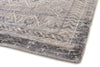 Exquisite Rugs Antique Weave Bamboo 10001 Ivory/Silver Area Rug Corner Image