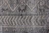 Exquisite Rugs Antique Weave Bamboo 10001 Ivory/Silver Area Rug Closeup Image