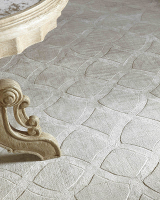 Exquisite Rugs Smooch Geo 10003 Light Beige Area Rug Closeup Image
